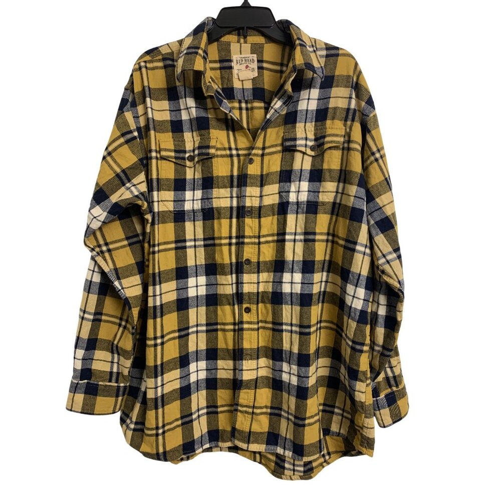 Red Head Brand‎ Co. Plaid Flannel Long Sleeve Shirt Size XL- Tall